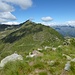 vista verso la Montagna Ronda e la cresta da percorrere