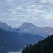 Zoomaufnahme zu den Pragser Dolomiten