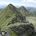 Rückblick beim Anstieg zur Regelspitze