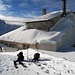Bergstation Männlichen: Die Ski sind bereit.