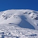 Tscheischhorn Vorgipfel. Es war bereits seit gestern gespurt, aber ich fand es doch etwas heikel und bin nicht dort hoch gestiegen.