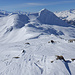 Blick vom Teltschehorn zum zweiten Gipfelziel, dem Brudelhorn.