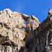 Schöne Felsbögen in der Nordwand des Mittaggüpfi