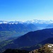 Blick auf Sarnersee und Berner Alpen