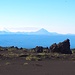 Ausblick vom Tourenstart/endpunkt zu den Vulkanen Kronotsky (links) und Kizimen (rechts)