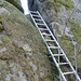 Diese Leiter am Rappenstein ist sicherlich nicht für die Touristen gedacht, sie ist nur lose angelehnt und ziemlich wackelig. Da musste ich natürlich trotzdem gleich hinauf, aber ...