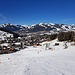Abstieg stets auf oder nahe der Skipiste