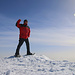 Mit Schneeschuhen auf dem Bärenhorn (2929m) welches auf der neusten Kartenausgabe nach lokalem Dialekt „Bärahora“ heisst.