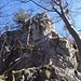 Blick zum obersten Felsen des Jungfernsprung