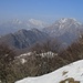 discesa dal Monte Tesoro verso Forcola Alta : panoramica