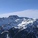 Daumengruppe und die tags zuvor besuchte Heubatspitze