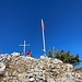 heute sind wir alleine - bei Gipfelkreuz und -fahne