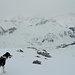 Ringsum schneite es leicht aber plötzliche lockerten sich die Wolken auf und die Sonne übernahm das Zepter