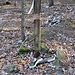 Verfallendes Holzkreuz, der Aufstellungszweck ist wohl nicht mehr klärbar.