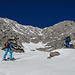 Rast in der Schneegrube