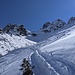 ...zuerst in Richtung Alpgundscharte