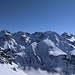 Beeindruckende Aussicht auf den Hauptkamm und den vorgelagerten Linkerskopf