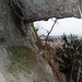 Blick aus dem Felsloch Richtung Giswil.