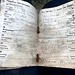 Erste Seite in dem alten Gipfelbuch.