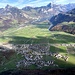 Blick hinunter auf Oberurnen und den Walensee.