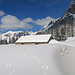 riesige Schneemengen auf der Alp Fros