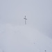 Herzogstand-Gipfelkreuz - kein Spass und wieder eine Kehre zurück