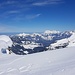Blick über die Amdener Mulde zum Säntis