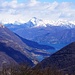 Zoom auf den Monte Legnone von der Poncione di Cabbio
