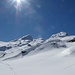 wunderschöne Skitouren-Frühlingsbedingungen, im Hintergrund Alvier und Chrummenstein