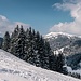 Aussicht auf ersten Skihang auf das Gunzesrieder Tal