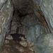 Am Ende der kleinen Höhle "Creux de Glace".