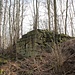 Lohmgrund, Widerlager einer Feldbahnbrücke auf der Haldenseite