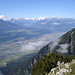 Blick nach Innsbruck, hinten die Stubaier Alpen