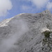 die Sicht könnte deutlich besser sein, der Große Bettelwurf verschwand immer wieder hinter dicken Wolken; deutlich besser war's in Südtirol!