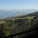 Vue vers le massif de l'Alpstein, peu avant le sommet de l'Etzel