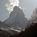 Matterhorn am Abend von der Jugendherberge aus gesehen