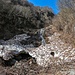 Residui di valanga in Val Pegolera