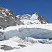 Eiswand am Gletscherende
