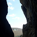 Ausblick aus der Höhle am Dachstein
