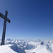 Friede mit Euch! Gipfelpanorama vom Vanil Noir nach SW und S: rechts der Vanil de l'Ecri, links davon u.a. Dents du Midi, Massif du Mont Blanc, Grand Muveran, Les Diablerets und Sanetschhore