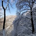 Cielo azzurro sui monti