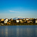 Berg Tomorr von Belsh aus gesehen