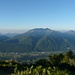 Panorama sul Piano di Magadino salendo verso l'Alpe di Sassello. 