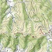 Karte mit der Route, östlicher Teil (Kartengrundlage: opentopomap.org)