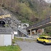 Stollenportal und Beiz des Eisenbergwerks Gonzen im Vild