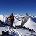 Hans mit dem Rimpfischhorn im Hintergrund - ein schöner Berg