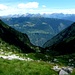 Miligorn - Blick ins Val Cramosino von oben, dahinter das Adula-Massiv