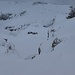ein Spalt mit der Bamberger Hütte 