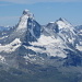 Matterhorn und Dent d`Herens vom Alphubel 