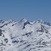 Richtung Gletscherhorn - Aussicht vom Gipfel Schwarzseehorn.
